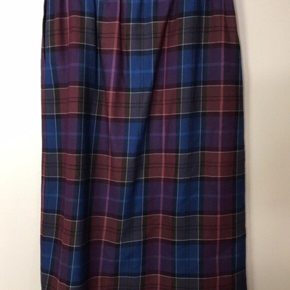 Vintage Eddie Bauer 100% wool pleated skirt size 14 - Picture 8 of 11